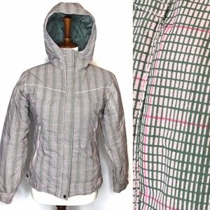 Stylish Kids Puffer Jacket - Green and Pink